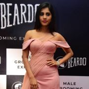 Nabha Natesh Hot Photos in Pink Dress at Dadasaheb Phalke Awards Event