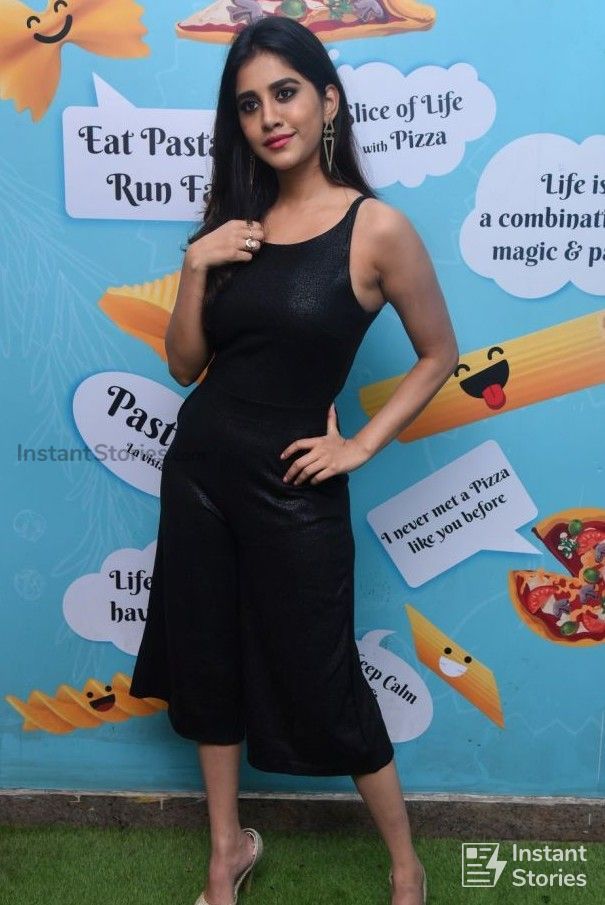 Nabha Natesh Latest Hot HD Photos in Black Sleeveless Dress (10816) - Nabha Natesh