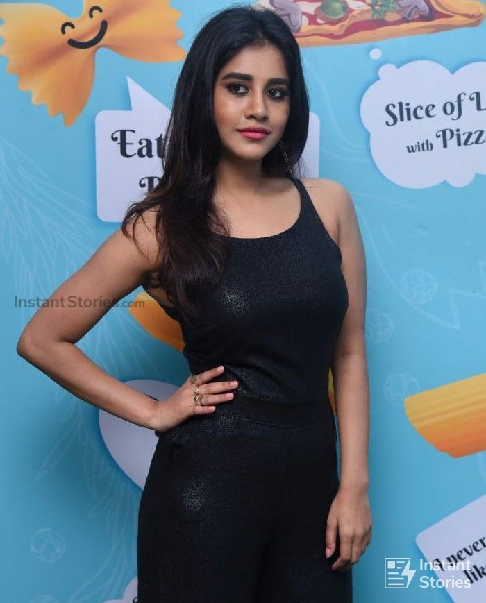 Nabha Natesh Latest Hot HD Photos in Black Sleeveless Dress (10820) - Nabha Natesh