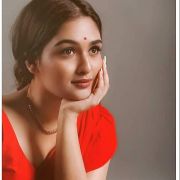 Prayaga Martin Latest Hot Photoshoot Photos/Wallpapers in Red / Yellow Saree (1080p)