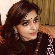 Remya Nambeesan New HD Beautiful photos in Red & Black Sarees (1080p)