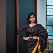 Remya Nambeesan New HD Beautiful photos in Red & Black Sarees (1080p)