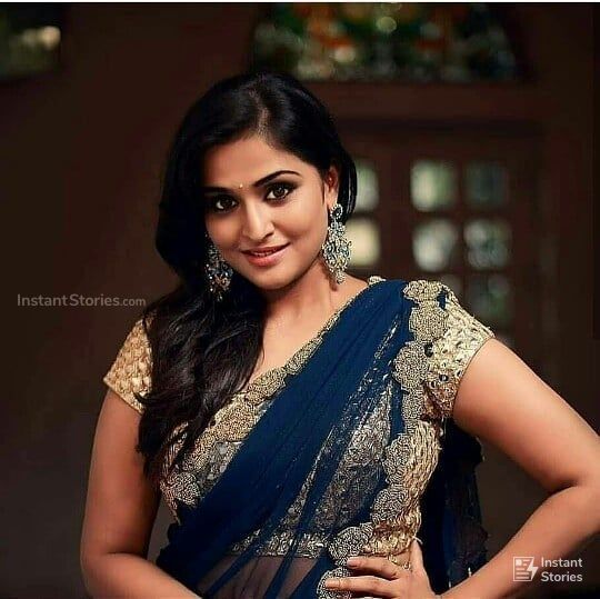 Remya Nambeesan New HD Beautiful photos in Red & Black Sarees (1080p) (8682) - Remya Nambeesan