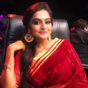 Remya Nambeesan New HD Beautiful photos in Red & Black Sarees (1080p)