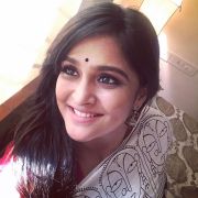 Remya Nambeesan New HD Beautiful photos in Red & Black Sarees (1080p)