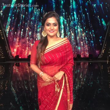 Remya Nambeesan New HD Beautiful photos in Red & Black Sarees (1080p)