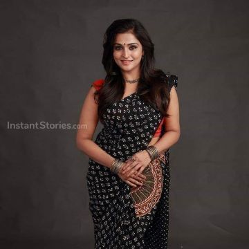 Remya Nambeesan New HD Beautiful photos in Red & Black Sarees (1080p)