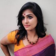 Remya Nambeesan New HD Beautiful photos in Red & Black Sarees (1080p)