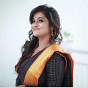 Remya Nambeesan New HD Beautiful photos in Red & Black Sarees (1080p)